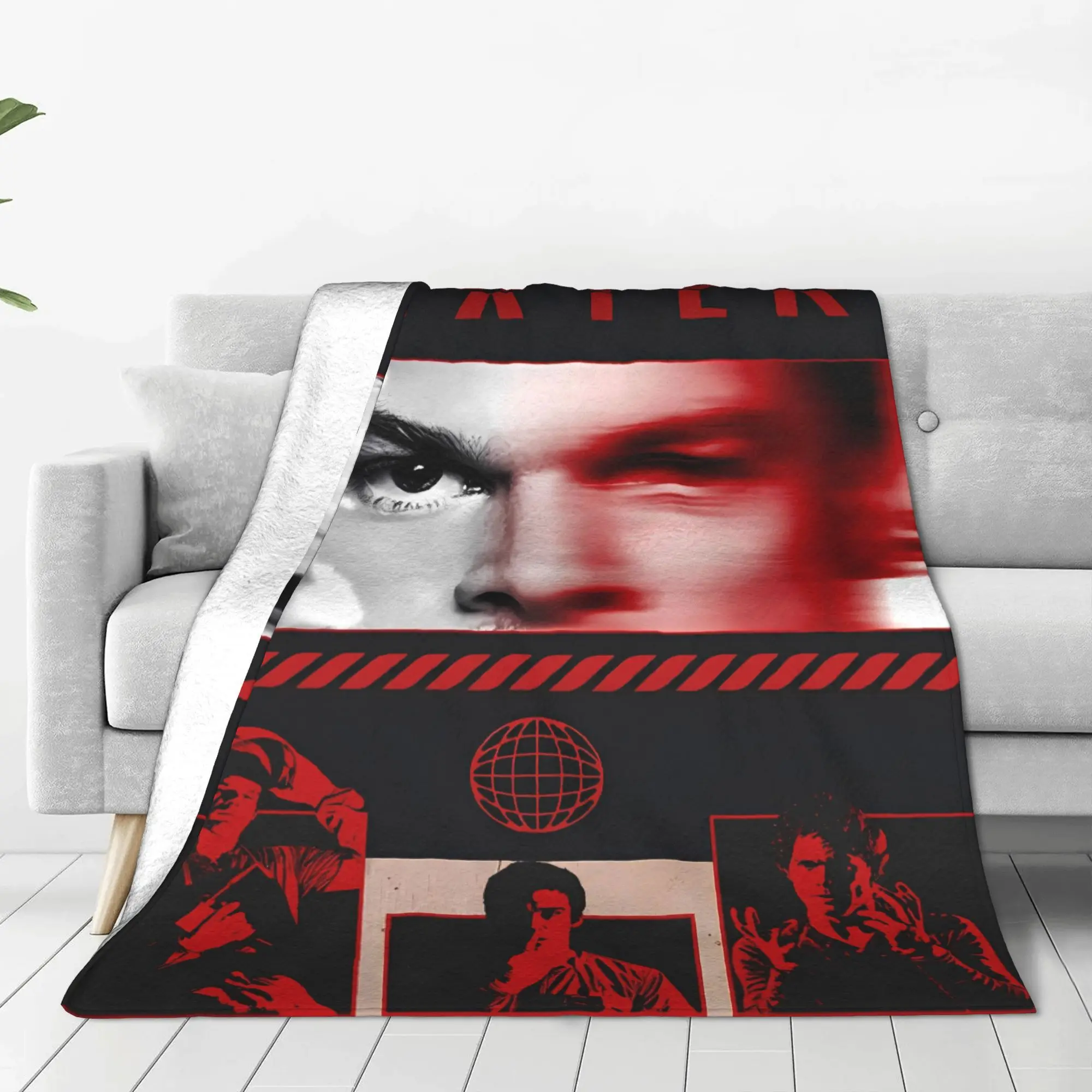 Dexter Morgan TV Horror Flannel Blanket Autumn  Soft Throw Blanket for Kids Adult Bedroom Street Trend Bedspread Sofa Bed Cover