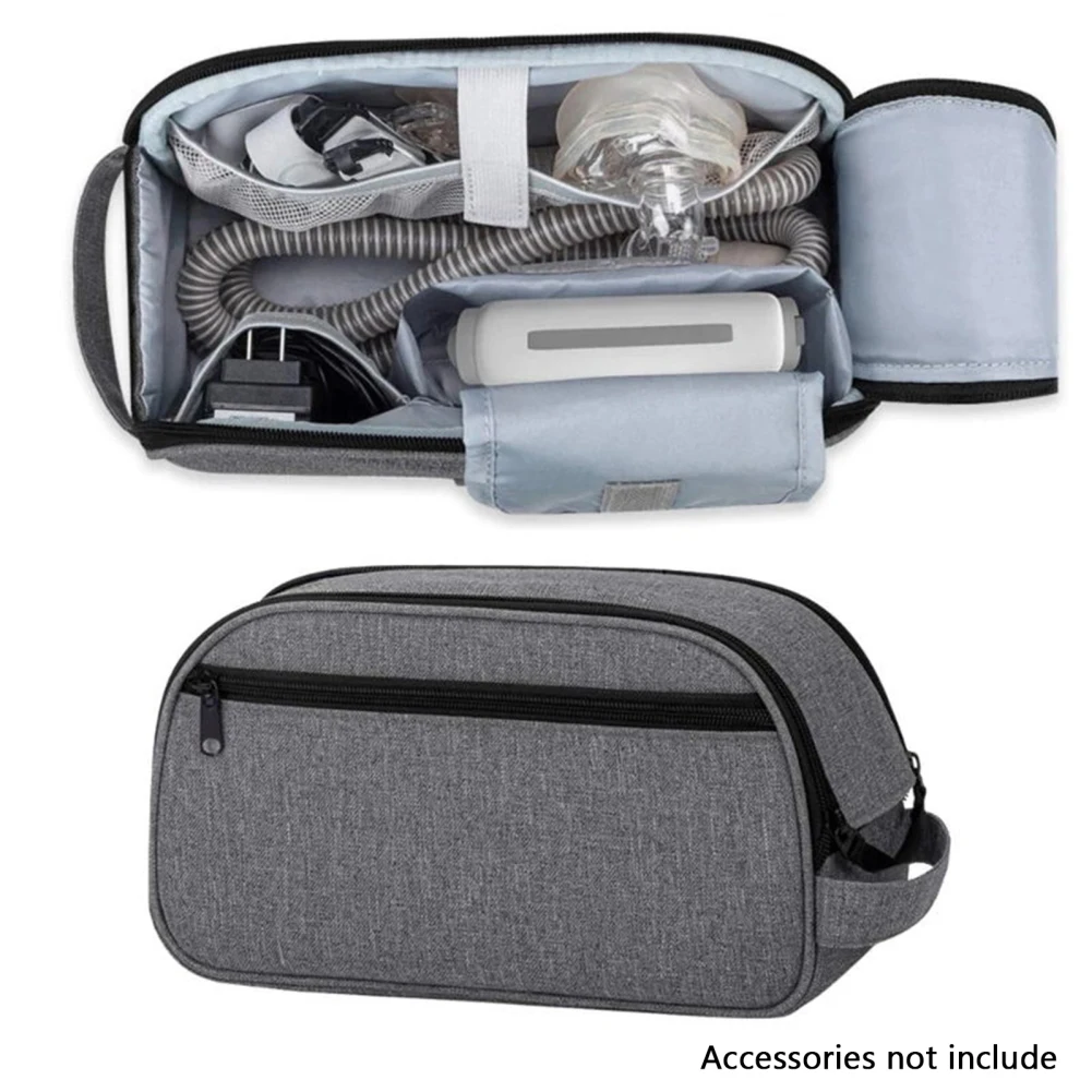 Travel Supplies Organizer Case Portable Handbag for CPAP Carrying Case Multiple Pockets Storage Bag for Camping Hiking Outdoor