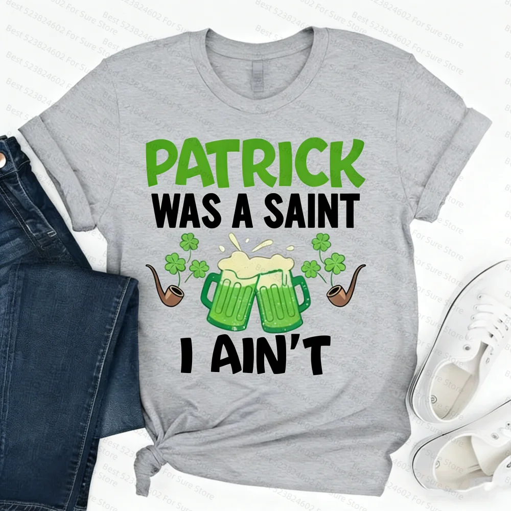 Funny St Patricks Day Shirt Saint Paddys Day Green Beer Tshirt St Pattys Party Pullover Hoodie Men's Shirts Woman t-shirts