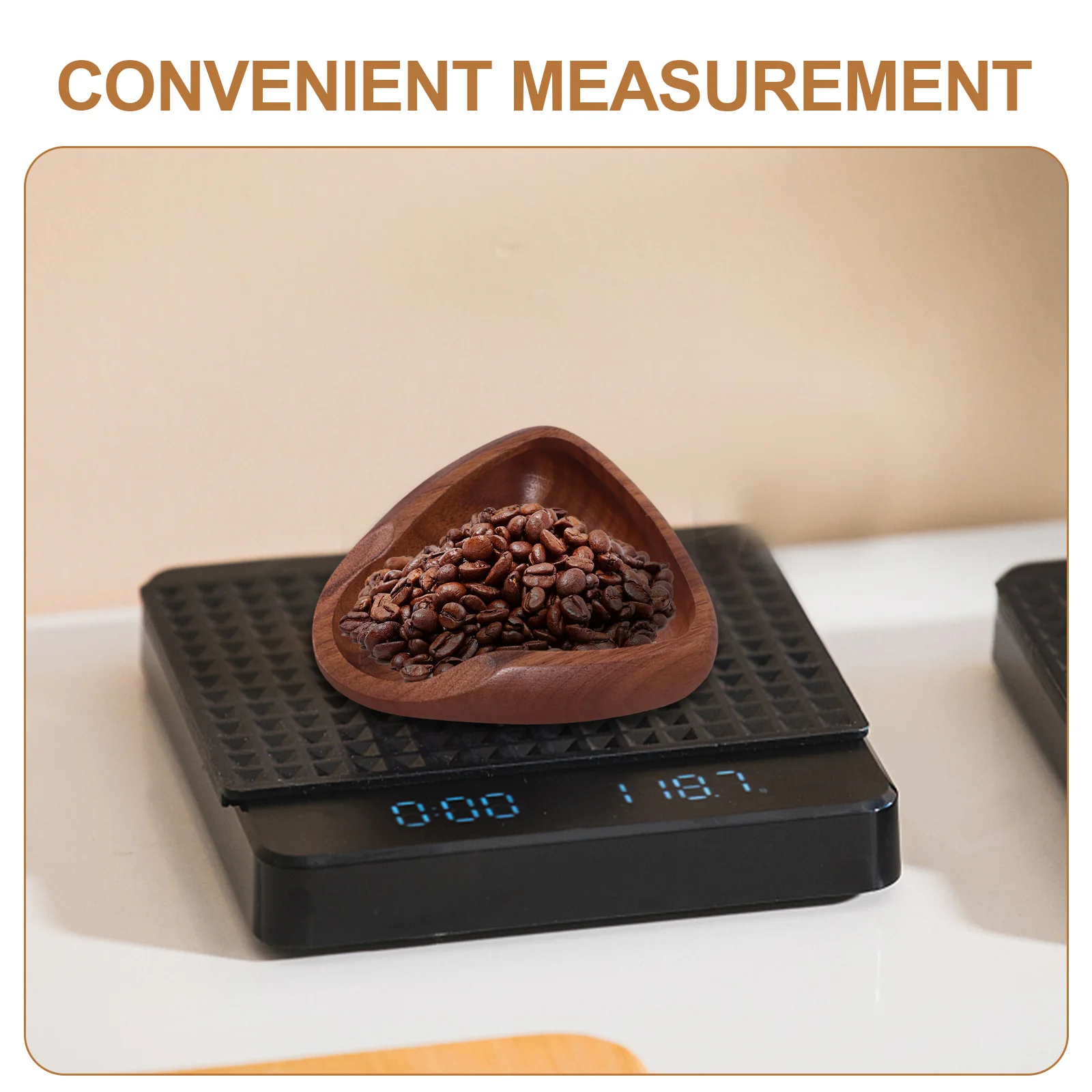 1pcs Coffee Bean Dosing Tray Reusable Measuring Cup For Kitchen Coffee Bar Small Bean Sample Plate Portable Serving Tray For