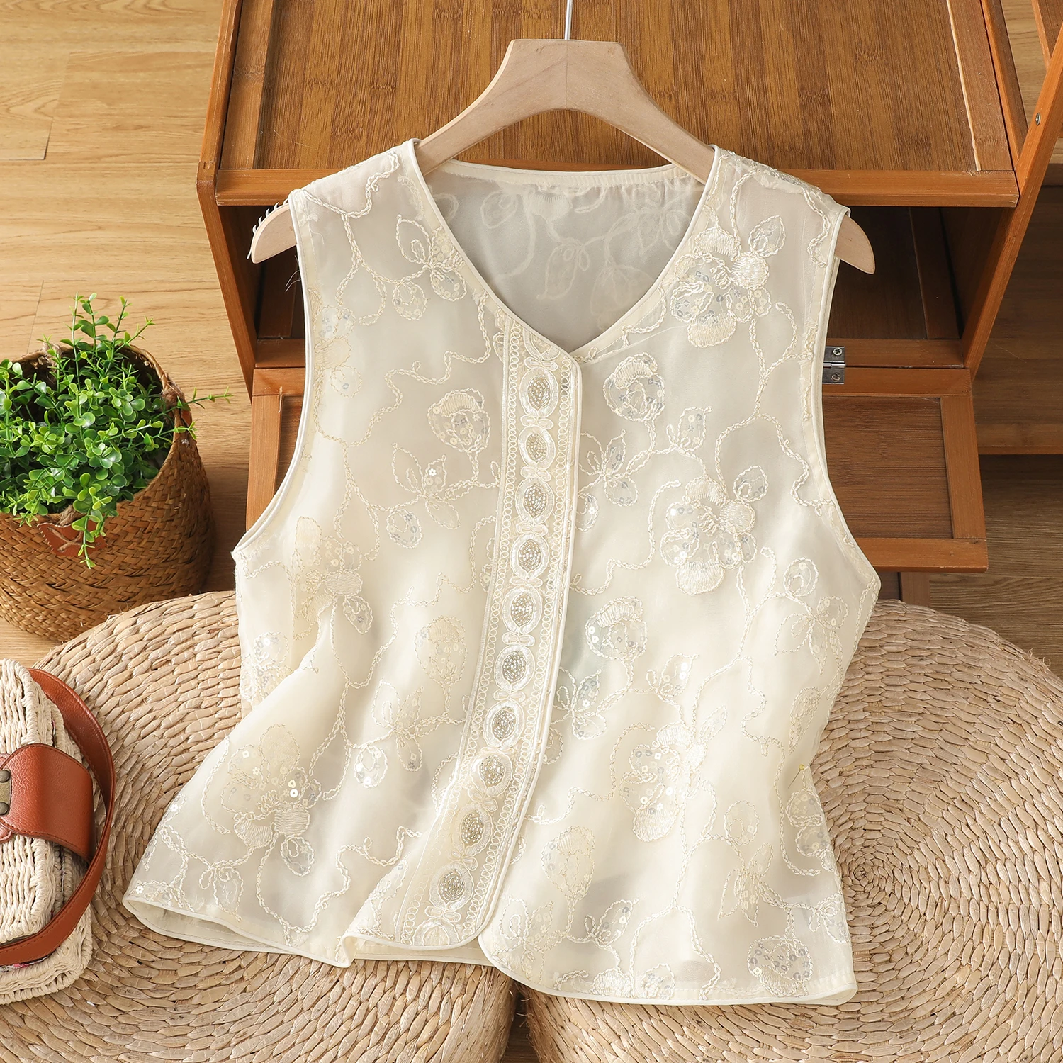 

Slim Fit Casual Loose Thin Women's Shirt Early Autumn New Style Fashionable Versatile Breathable Artistic Top Female Upperwear