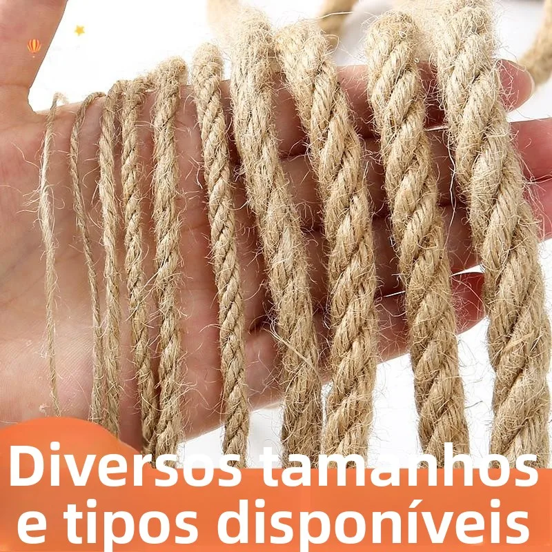 天然亜麻ロープ猫爪板耐摩耗性装飾-diy-無臭猫用オウム鳥かご縫製アクセサリー