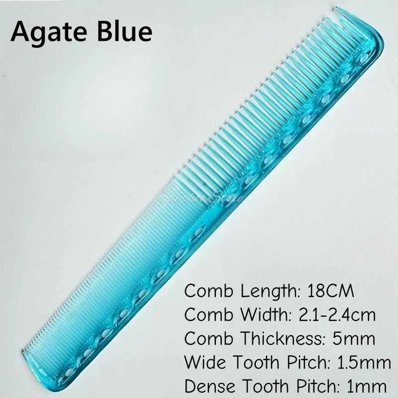 1PC 18cm Professionelle Friseur Haarschnitt Kamm Doppel Headed Anti Statische Hohe Temperatur Widerstand Salon Haar Styling Werkzeuge
