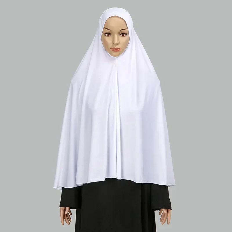 Eid Ramadan Muslim Women Long Khimar Prayer Garment Islam Clothing Arabic Headscarf Overhead Abaya Large Hijab Burqa Niqab Wraps