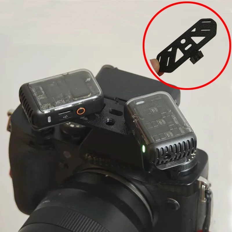 1PCS Single/Dual Head Adapter Board 3D Printed Fixing Mount Plate Auxiliary Audio Accessories for DJI MIC2 Wireless Microphone