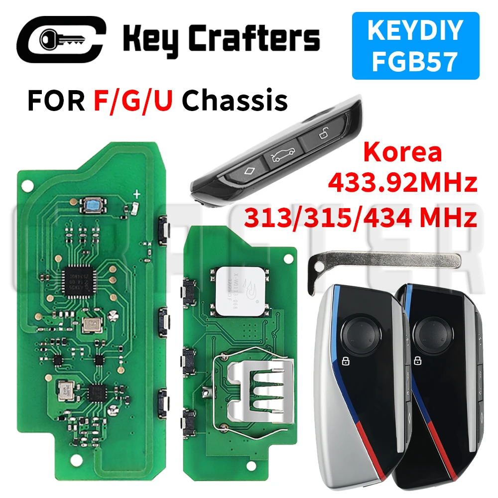 

Key Crafters KEYDIY FGB57/ZB Series Universal Remote Smart Key For BMW F/G/U Chassis CAS4 FEM BDC01 02 03 G08 G38 U06 U10 No UWB