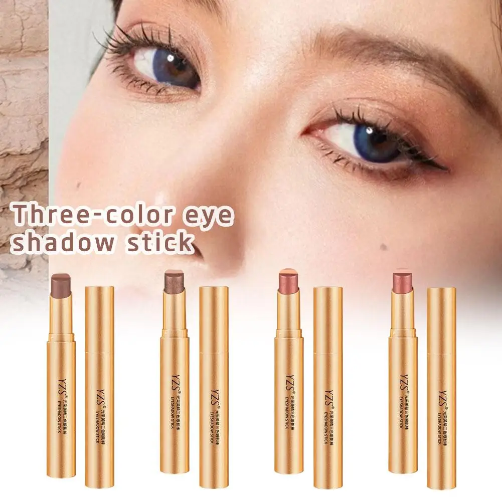 Bâton de fard à paupières paresseux à paillettes dégradées, surligneur, tenue de maquillage, bâton de fard à paupières résistant à la sueur, étanche, nouvelle collection 2025