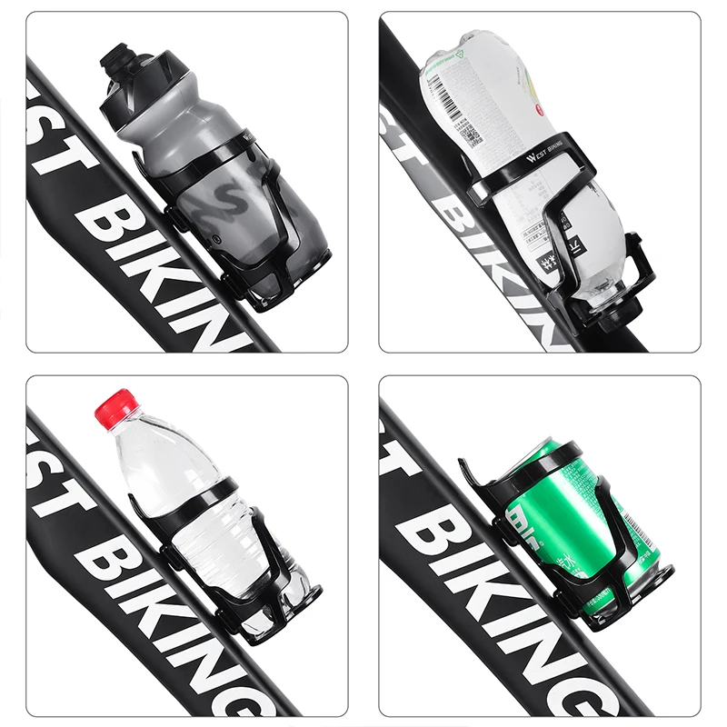 WEST BIKING Bicycle Bottle Holder MTB Road Bike Lightweight Bottle Cage Mount Cycling Triathlon Cup Holder Bike Accessories