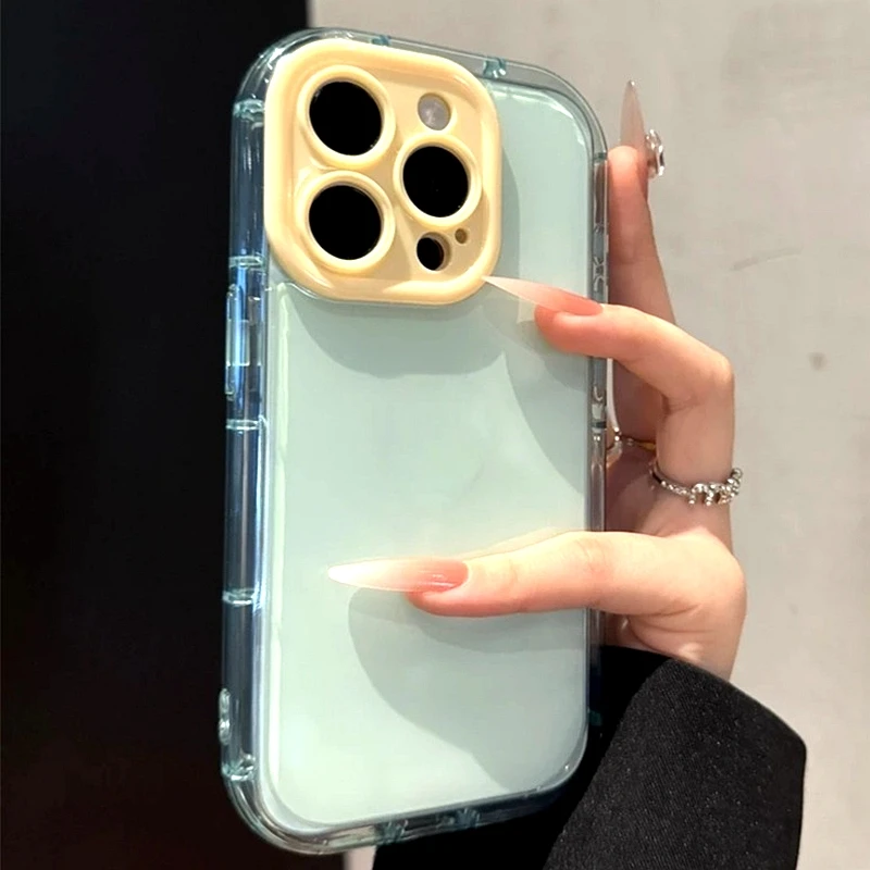 

Pop Soft Silicone Candy Color Phone Case For IPhone 11 12 13 14 15 16 Pro Max Plus Shockproof Bumper Back Cases Cover