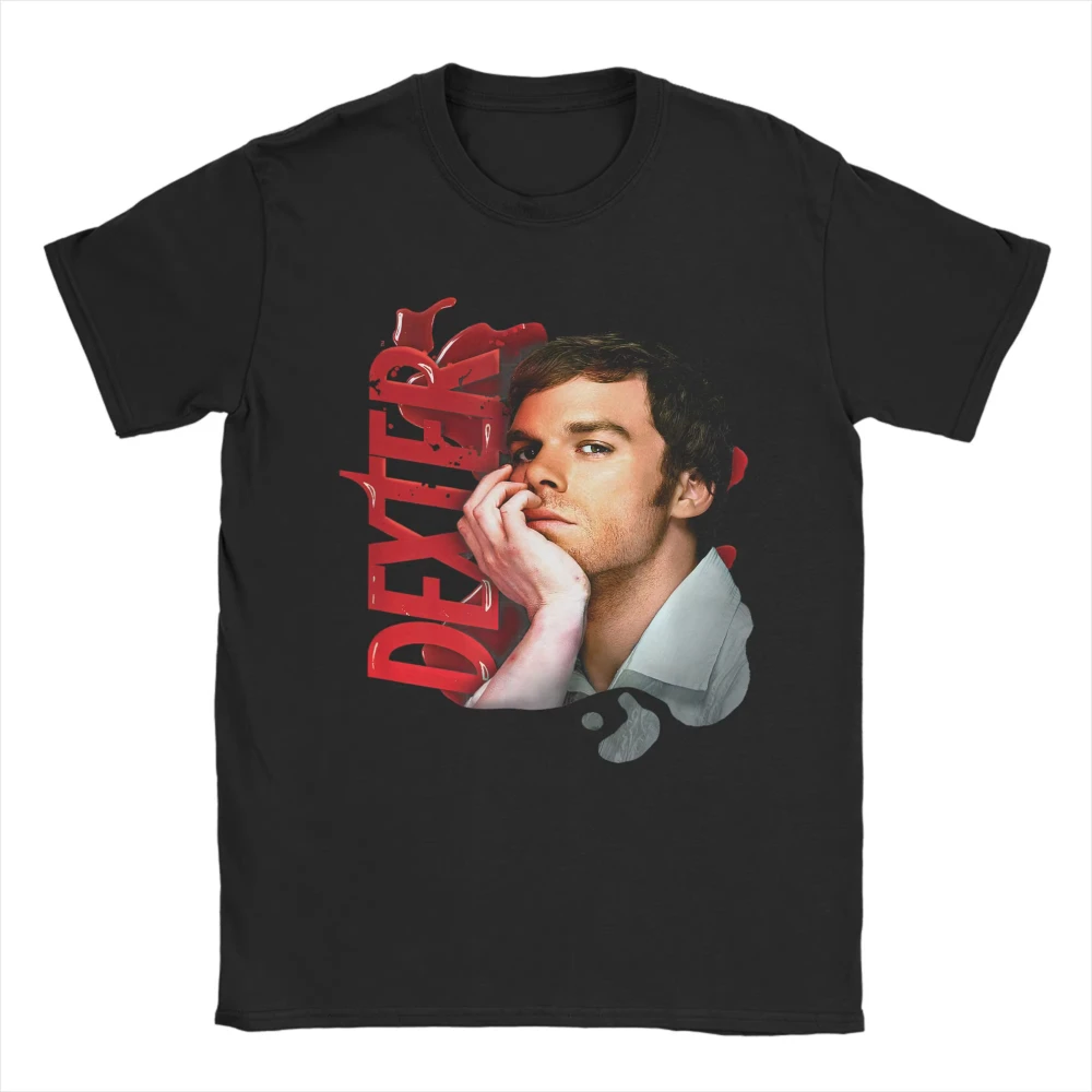 

Layered Dexter Morgan Men Women T-Shirt Horror Film Unique Cotton Tee Shirt Round Neck Short Sleeve T Shirt Birthday Present Top