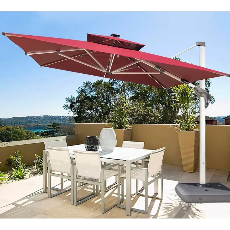 [ZUOAN Top5 Factory]8000 Yearly Sell Outdoor Umbrella Patio Garden Parasol 10ft 12ft Sun Shade Parasol Factory Resell Price