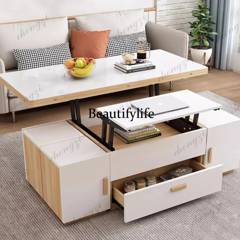 A68 Luxury Modern Nordic Coffee Table Trau White High Mesa Lateral Mobile Coffee Table Apartamento Couchtisch Furniture For Home