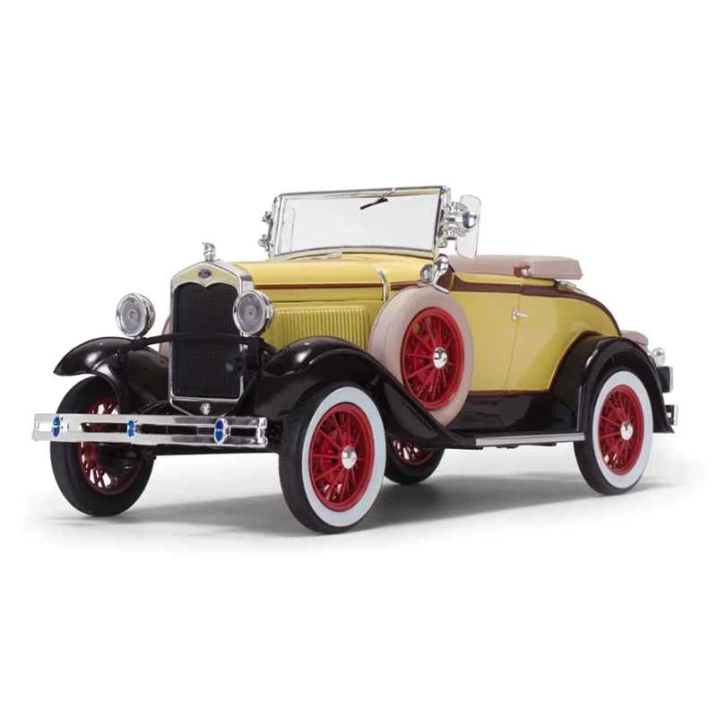 Pressofuso in scala 1/18 1931 Un modello di auto in lega convertibile per auto d'epoca 6120 Collezione Souvenir Regalo di festa Display statico