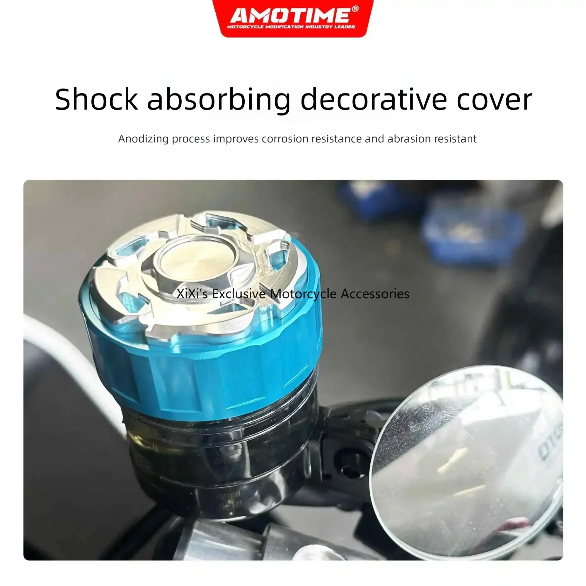 

For CFMOTO 675SR NK front brake oil tank, oil pump cover, pump cover, water cup protective cover, aluminum alloy modification ac