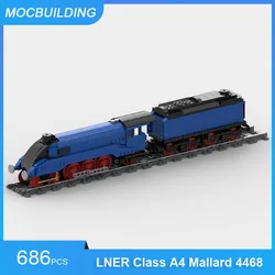 MOC Building Blocks Passenger Wagon & Freight-wagon & Class A4 4468 Train Model Assemble Bricks Transportation Xmas Toys Gifts