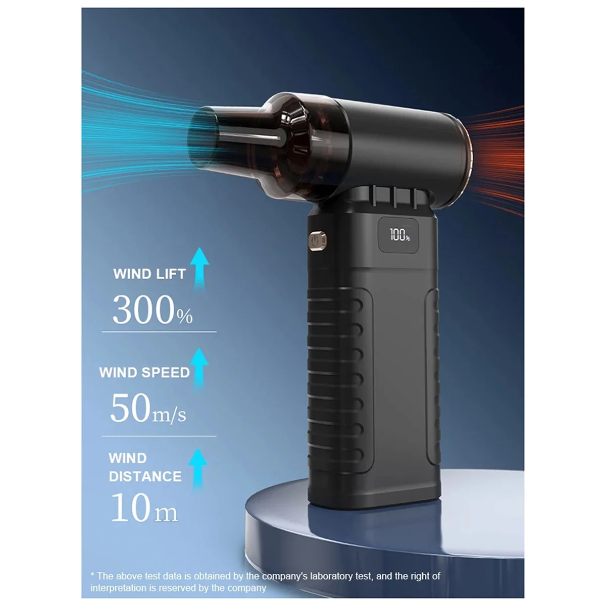 AA83 S06 200G 90000RPM Mini Fan 50m/S Air Duster Adjustable Wind Speed Turbo Violent Blower with Light Car Cleaning