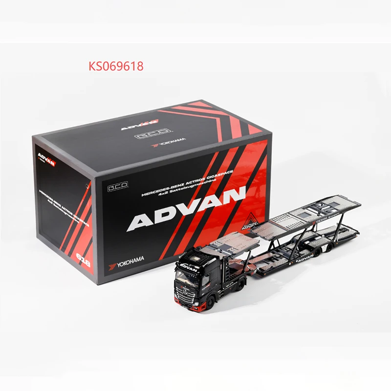 

GCD масштаб 1:64, двухэтажный прицеп, имитация грузовика из сплава, модель статического дисплея, Коллекционная игрушка, подарок, сувенирное украшение