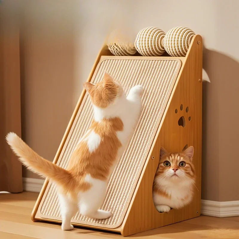 Board vertical wear-resistant and non-chip-resistant cat claw pad cat scratching board nest integrated anti-protection sofa