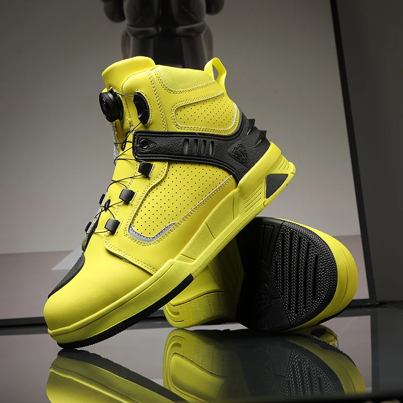 Zapatos de cuero para motocicleta, botas cortas protectoras hasta el tobillo de piel de vaca auténtica, zapatos anticaída transpirables para Motocross para hombres