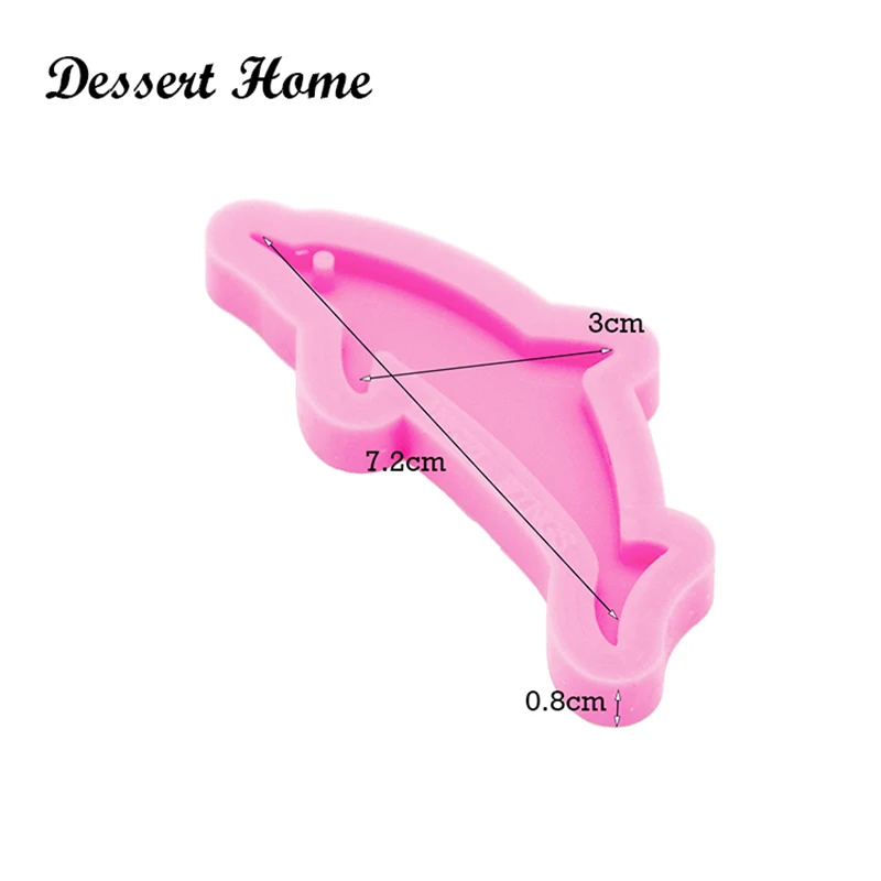 DY0286 Shiny Mini Dolphin Mold DIY Epoxy Resin Molds for Keychain , Sea Lion/Fish/octopus Silicone Mould, Chocolate Cake Molds