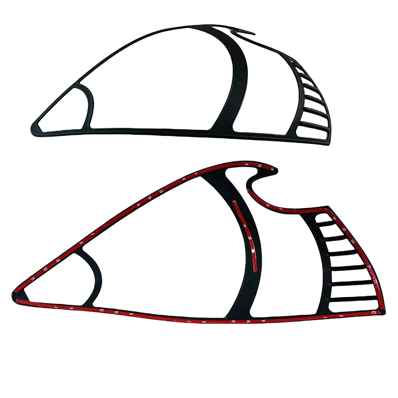 Car Stickers Cars Accessories Chrome silver Matte Black Head Lamp Cover  For Honda Fit Jazz 2003 2004 2005 2006 2007