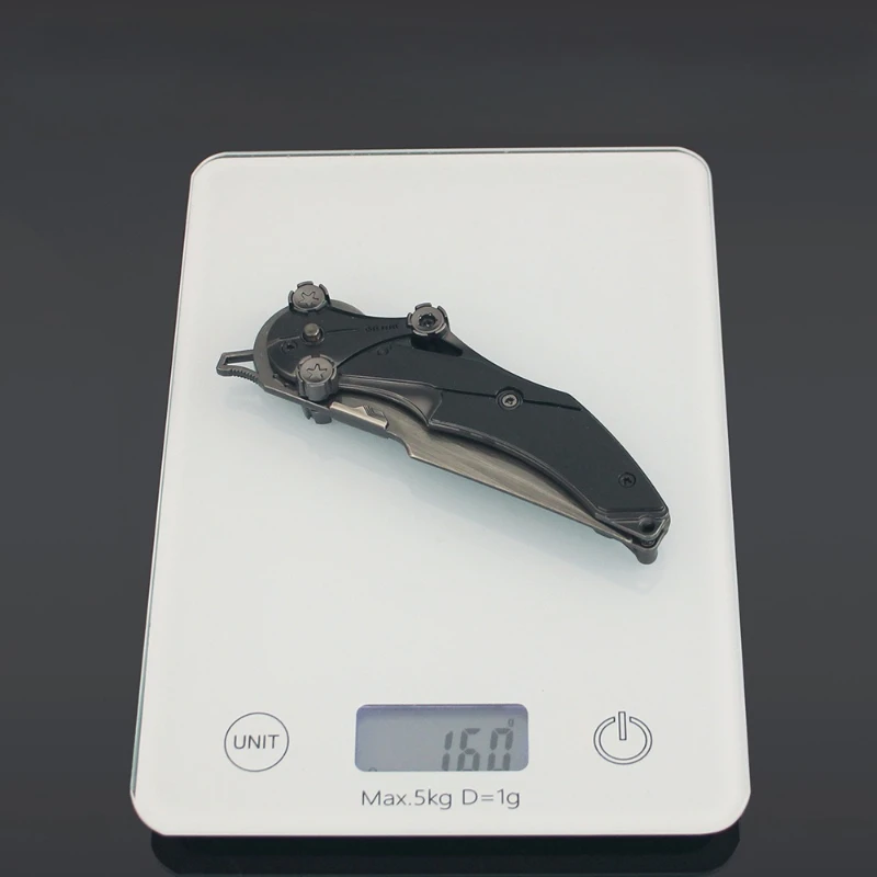 22 cm/8,66 pulgadas Delta acción plegable misericordia hoja juego periféricos juguetes cuchillo pelador arma de Metal modelo artesanía ornamento niño juguete para regalo