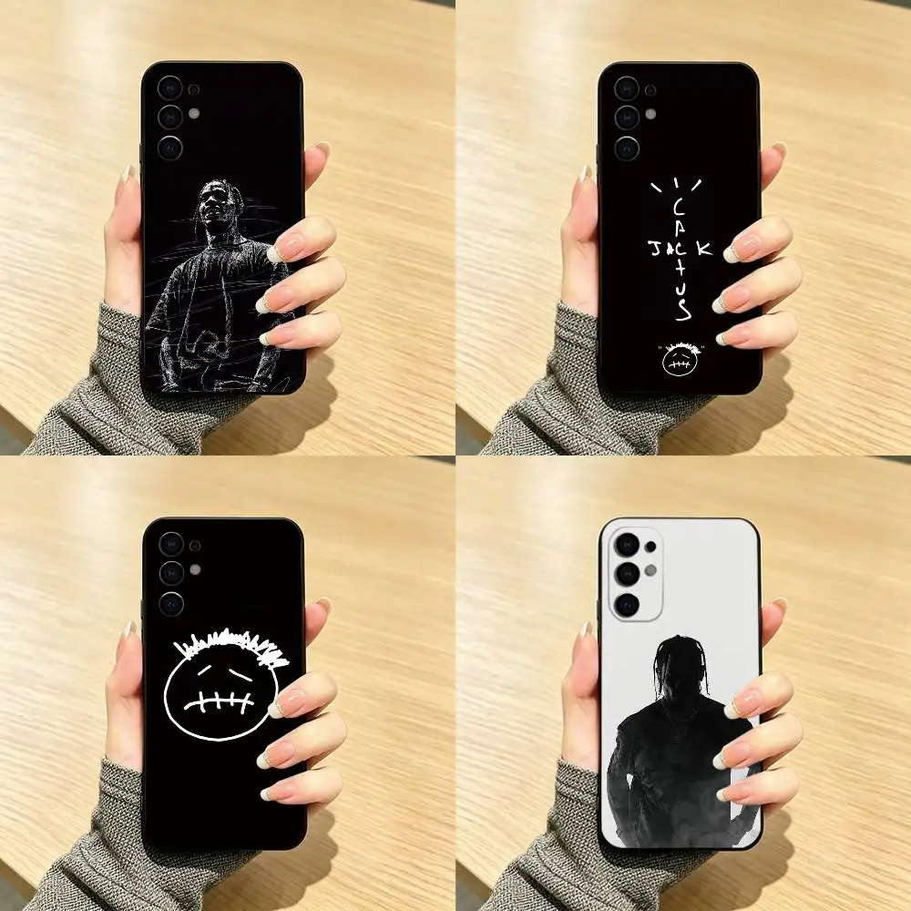 T-Travis S-ScottS Singer  Phone Case Black Silicone Soft For Samsung S25,S24,S21,S22,S23,S30,Ultra,S20,Plus,Fe,Lite