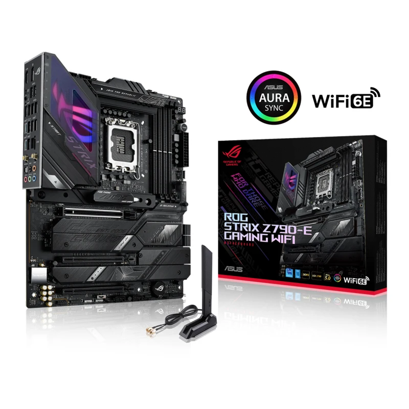 ASUS ROG STRIX Z790-E GAMING WIFI 6E LGA 1700 Intel 12Th&13Th Gen ATX Gaming Motherboard PCIe 5.0 DDR5 18+1 Power Stages 2.5 Gb