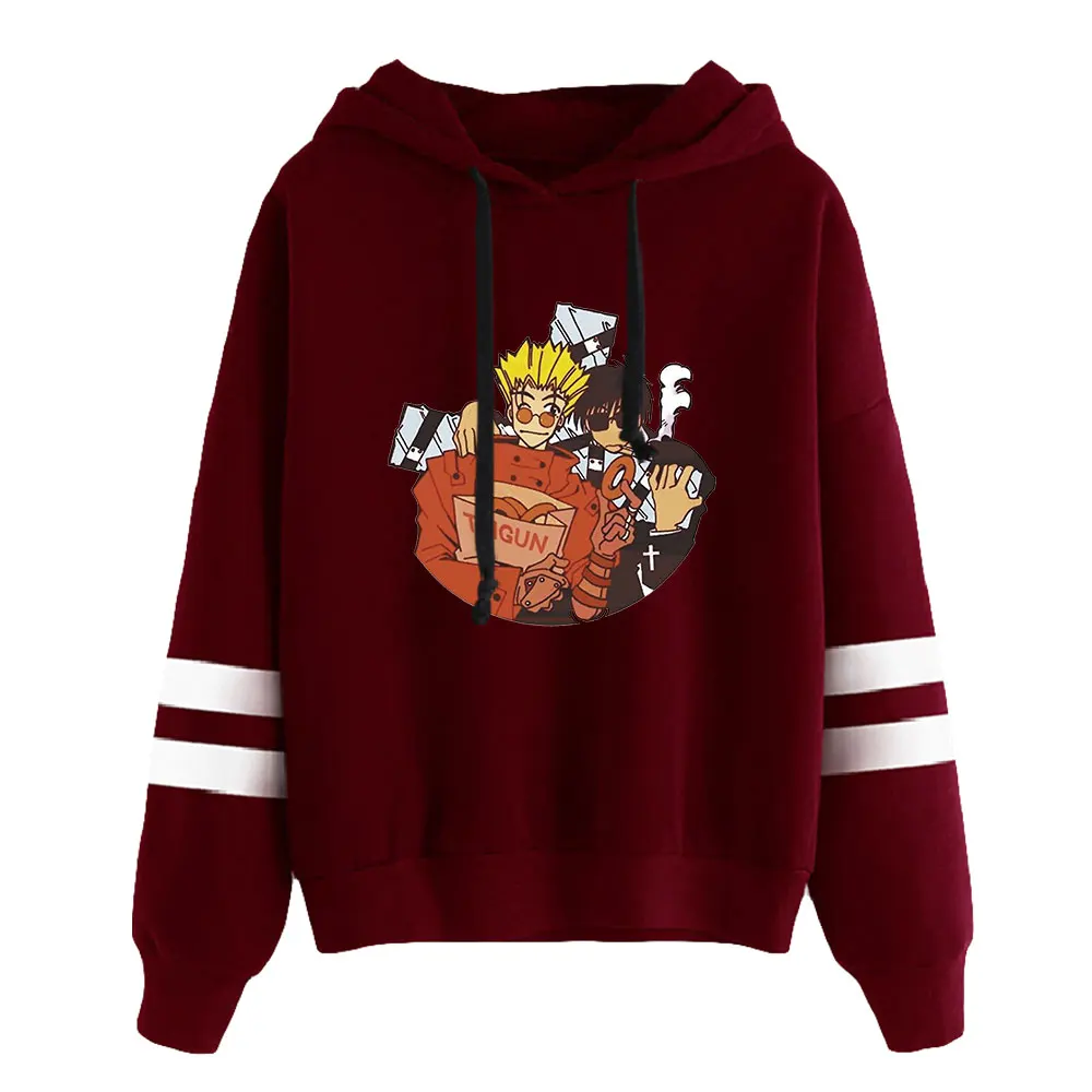 Trigun Stampede Anime Unisex Pocketless paralel bar lengan Sweatshirt Hoodie Pria Wanita pakaian Harajuku Manga Jepang baru