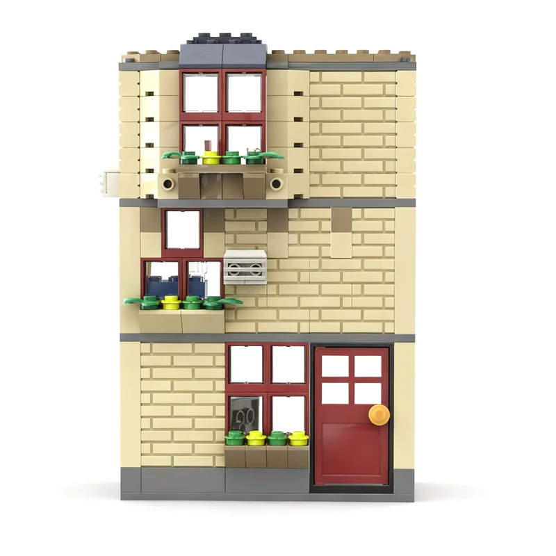 197pcs MOC 2x Peter Parkers Apartment Daily Bugle Super Heroes Marvelal Spider Model Building Blocks Christmas Gift Toy Craft