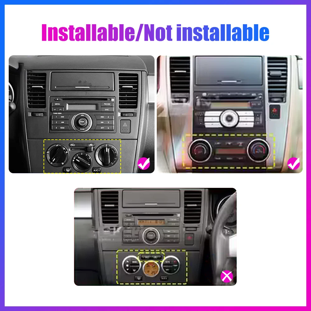 9.7 Inch Android Car Radio For Nissan Tiida 2004-2013 Stereo Tesla Style 2 Din Car Multimedia Video Player DVD GPS Navigation