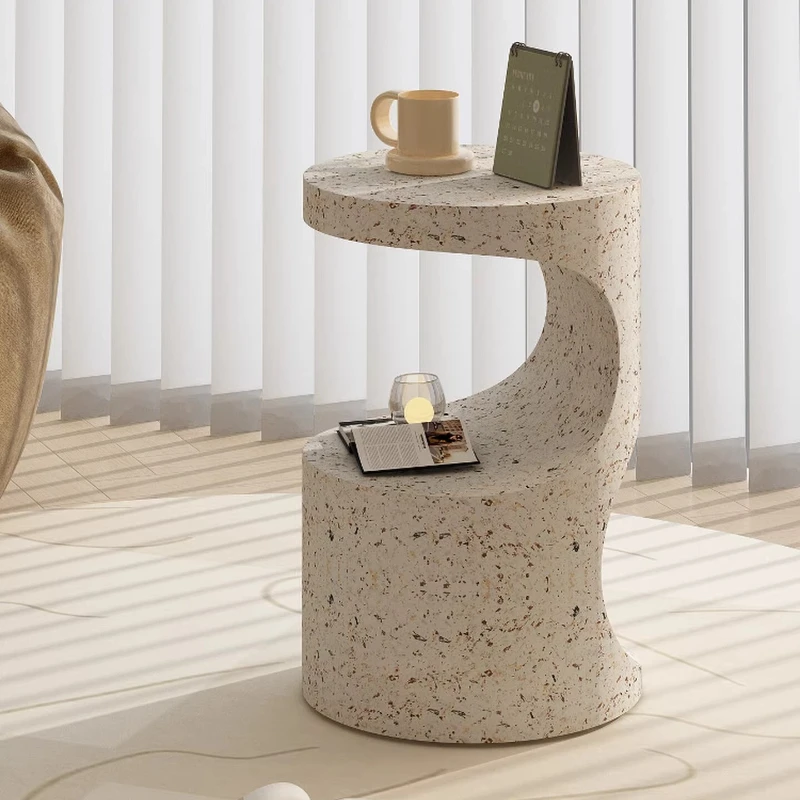 Home Light luxury wrought iron round table bedroom nightstands and side tables coffee Night bedside table Nightstand Furniture