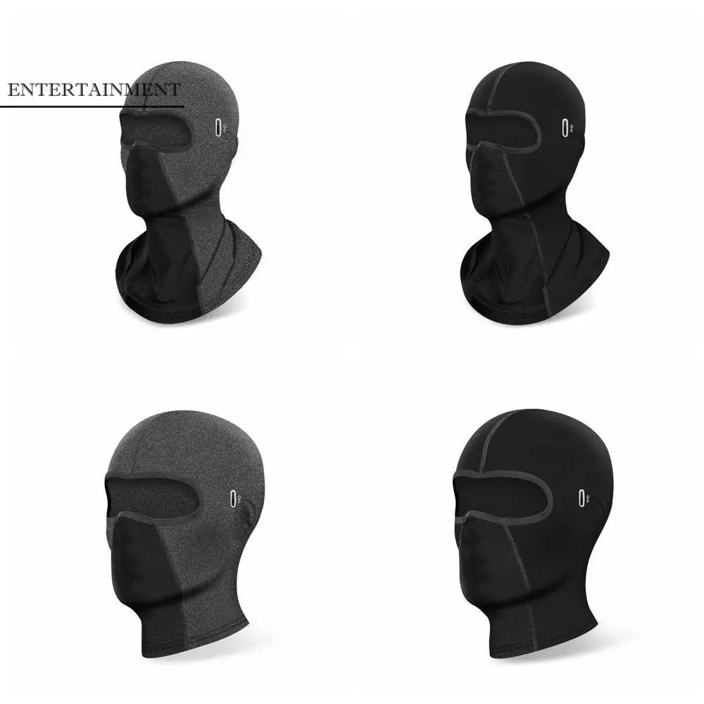 

Anti-UV Full Face Cover Cycling Cap Breathable with Glasses Hole Bicycle Ice Silk Headgear Sun Protection Full Face