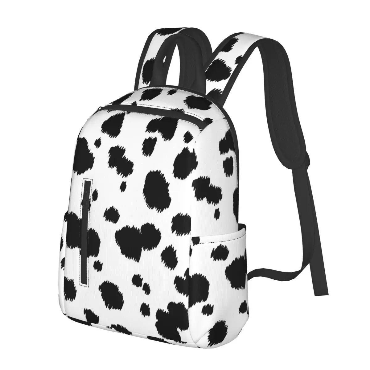 Dalmatian Dog Texture Student Backpack School Bag Hiking Travel Daypack for Boys Girls Bookbag Shoulder Bags