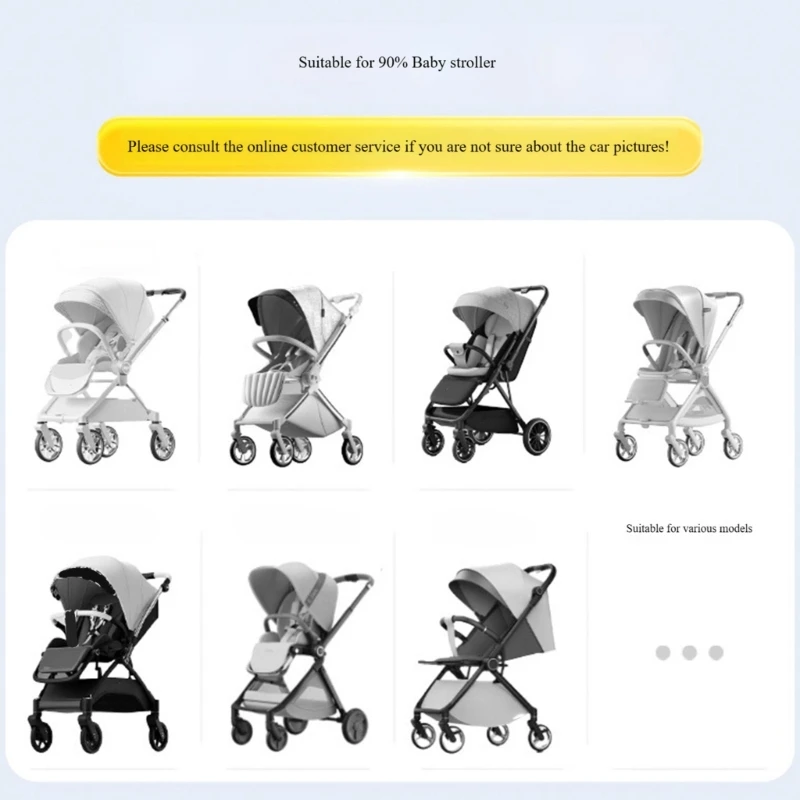 

Breathable Cotton Strollers Pad Machine Washable Baby Carriage Accessory