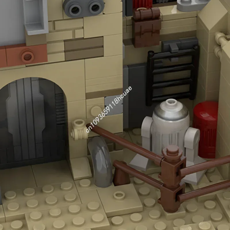 967 قطعة نموذج منزل موس إيسلي الصحراوي من ستار باتل SW، مكعبات بناء تركيبية، ألعاب إبداعية، هدية للأطفال