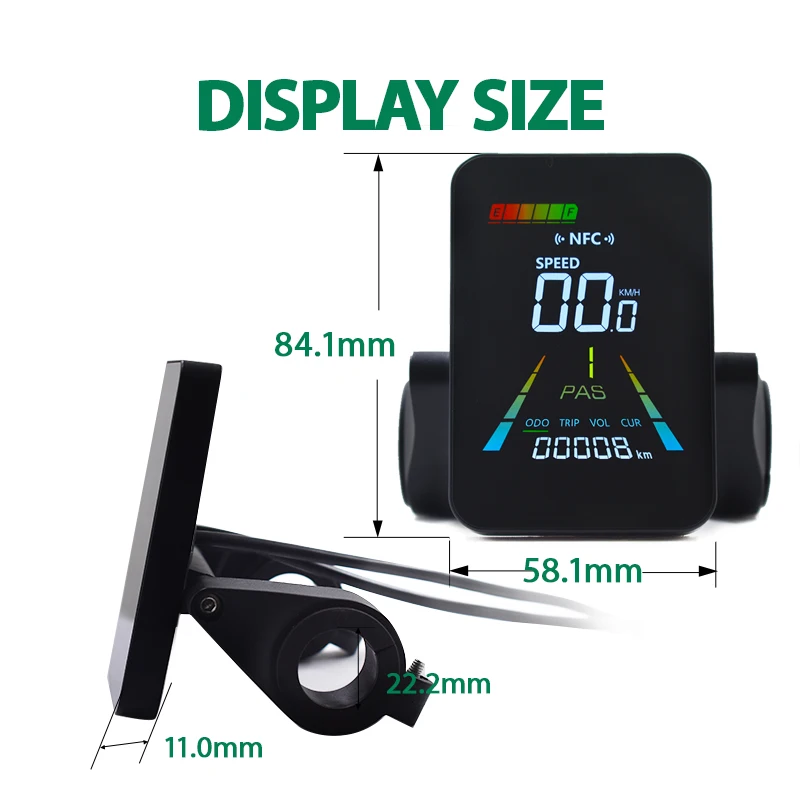 L5 LCD Display Meter Dashboard 24V 36V 48V 60V Elektrische Fahrrad Meter Display Panel für elektrische Roller – Detail 10