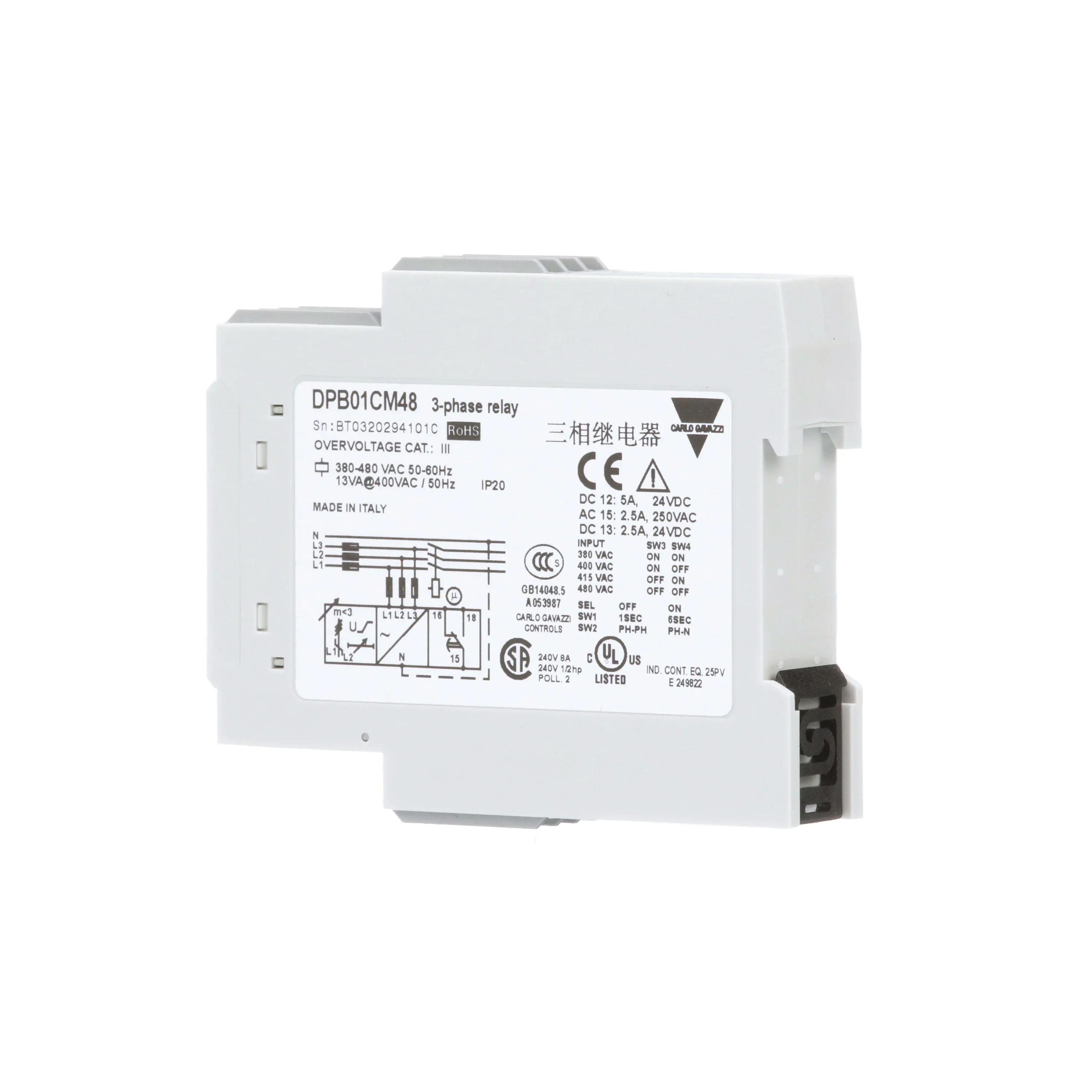 New original carlo protector voltage monitoring relay DPB01CM48C009 DPB01CM48B009 DPB01CM48C010 DPB01CM48