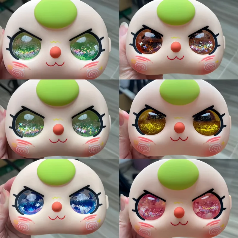 En Stock adapté au 400% bébé trois et oeil de cristal visage coquille Expression fait à la main bébé trois visages en vinyle accessoire de remplacement