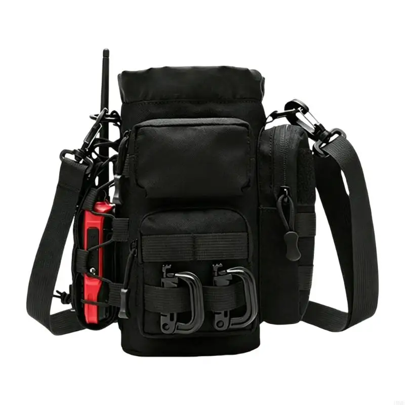 Camping Flask Bag with Drawstring Top and Front Layout JOME