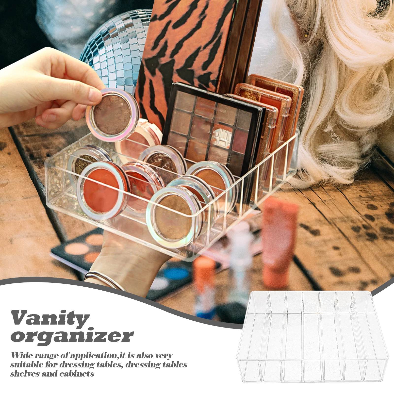 

Eyeshadow ganizer Clear Acrylic Holder Storage Box St ganizers Ultra Thin Durable Dressing