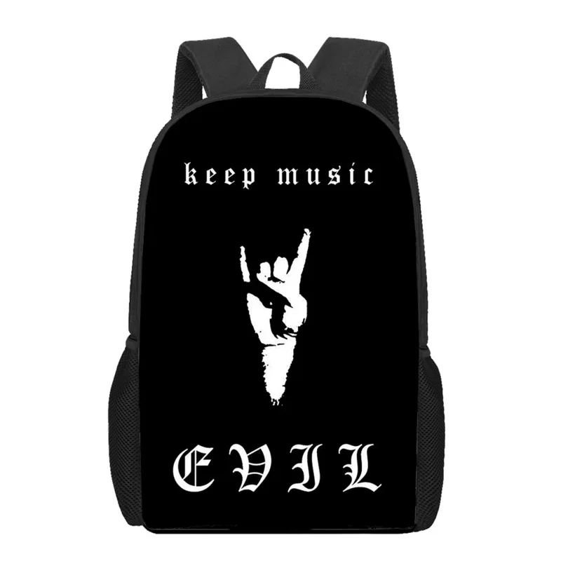 Punk Rock Stil 3D-Druck Kinder Schult aschen Kinder Rucksack für Mädchen Jungen Buch Taschen Schüler Schult aschen Laptop Rucksäcke Geschenk