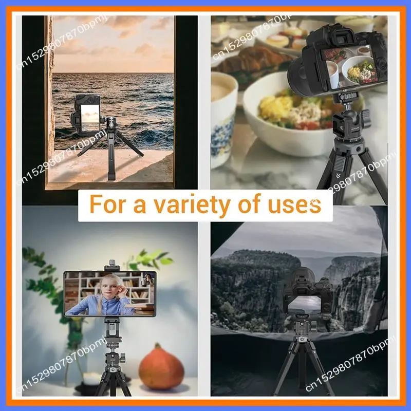 

BAAE For Mini Ball Head Panoramic Tripod Head + Cold Shoe Mount Adapter For DSLR Camera Tripod Phone Mount Max Load 2.5Kg