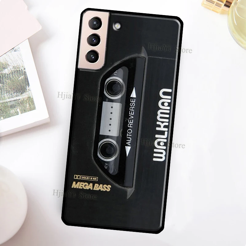 Retro Cassette Tape Cover For Samsung Galaxy S21 Ultra Note 20 Note 10 S8 S9 S10 S22 Plus S20 FE Phone Case