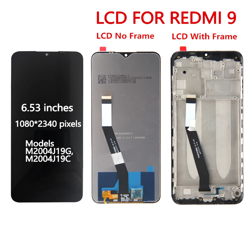 Display For Xiaomi Redmi 9 9A 9C LCD Display Touch Screen Digitizer Assembly Replacement Parts For Redmi 9 M2004J19AG M2004J19C