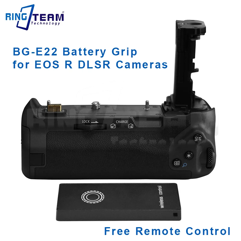 Free Shipping BG-E22RC BGE22RC Battery Grip for Canon DLSR Cameras EOS R Fits LPE6 LP-E6 Band Wireless Photo Taking Function