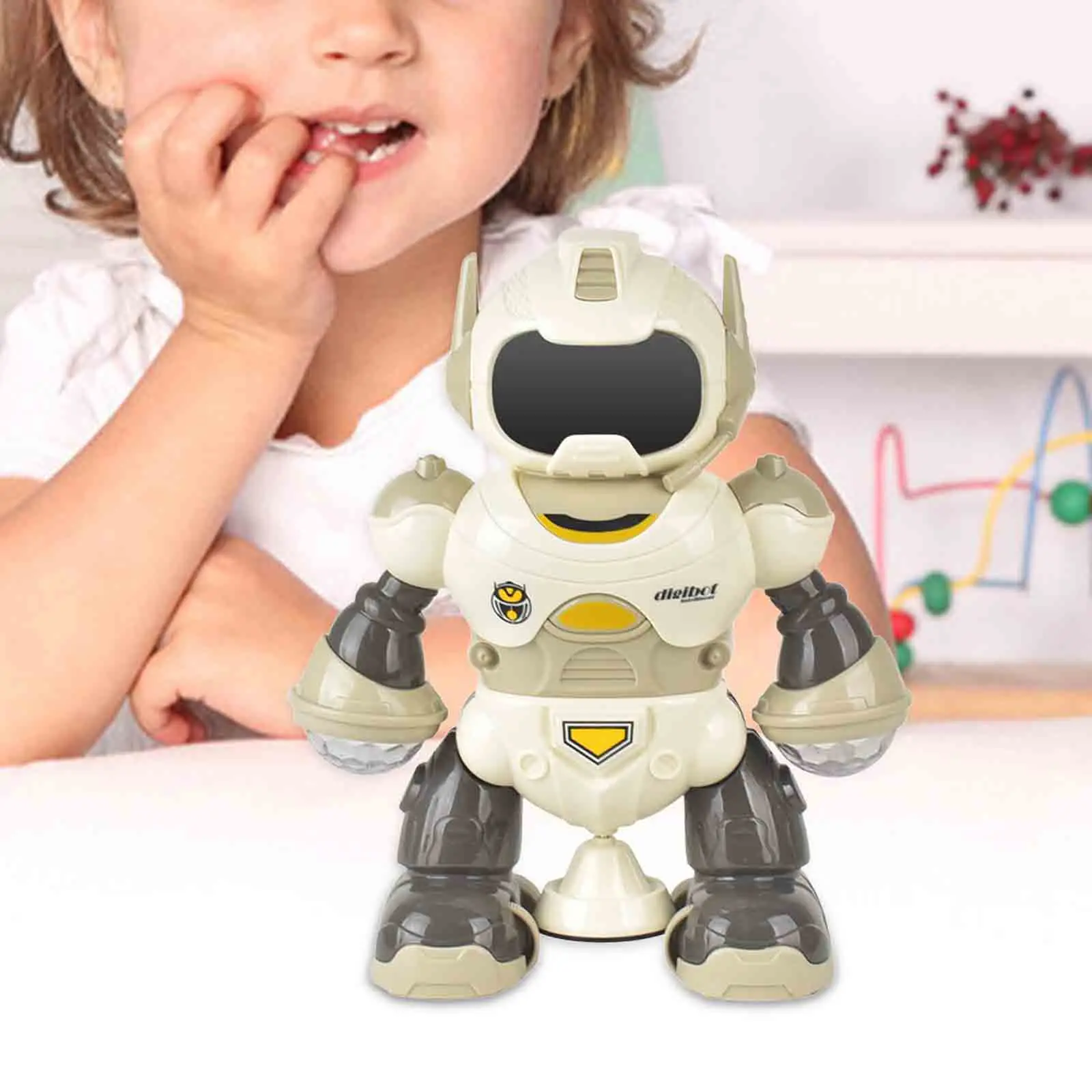 Electric Intelligent Robot Toys Practical Cartoon Electronic Toy Sound and Light Robot Dancing Robot Toy for Children Girls Boys