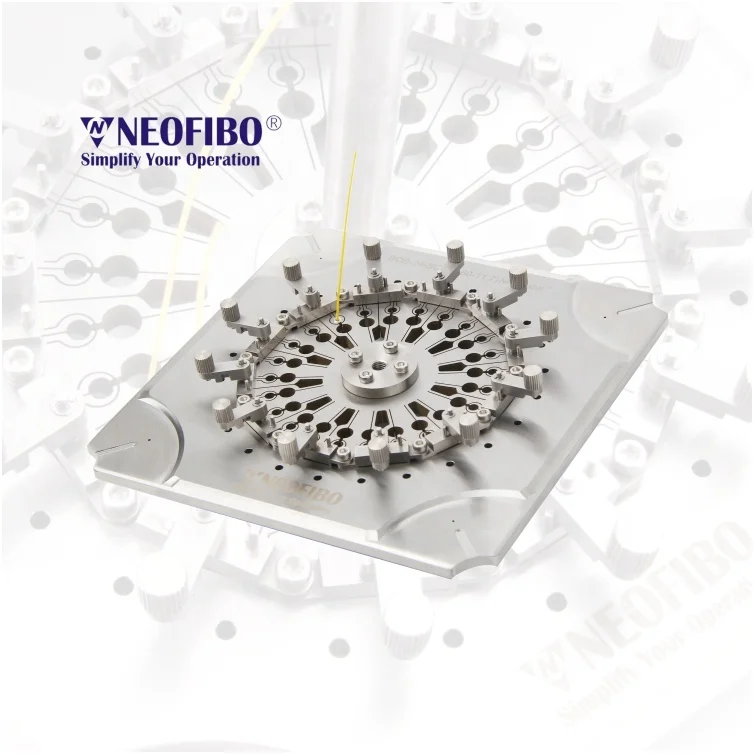 

Neofibo BOB-24-SQ finger-push type polisher 1.25mm ferrule-24 holder polishing jig holder fiber optic polishing fixture