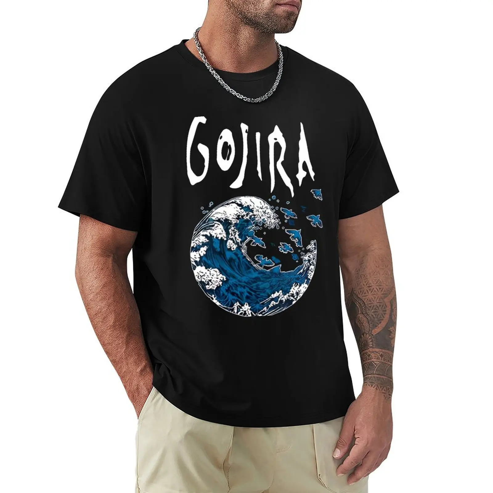 

Gojira Band Music T-Shirt Daily Wear Plain Short Sleeve Shirt