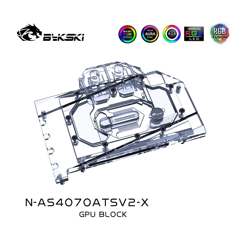 Bykski GPU Block Use for ASUS ATS GeForce RTX 4070 O12G V2 GAMING Graphics Video Card Water Cooling / Radiator N-AS4070ATSV2-X